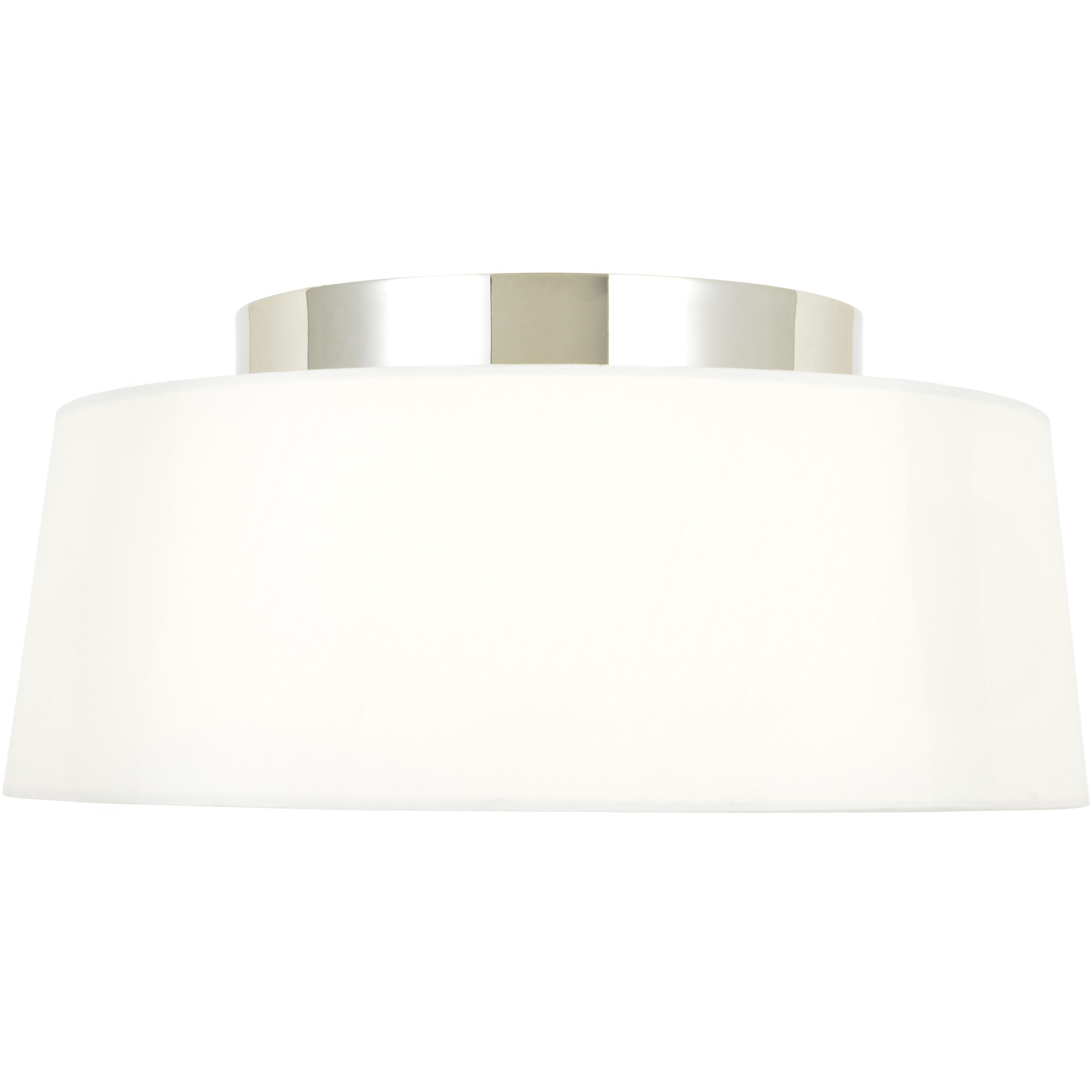 Stevens 3 Light 18 inch Polished Nickel Semi Flush Ceiling Light