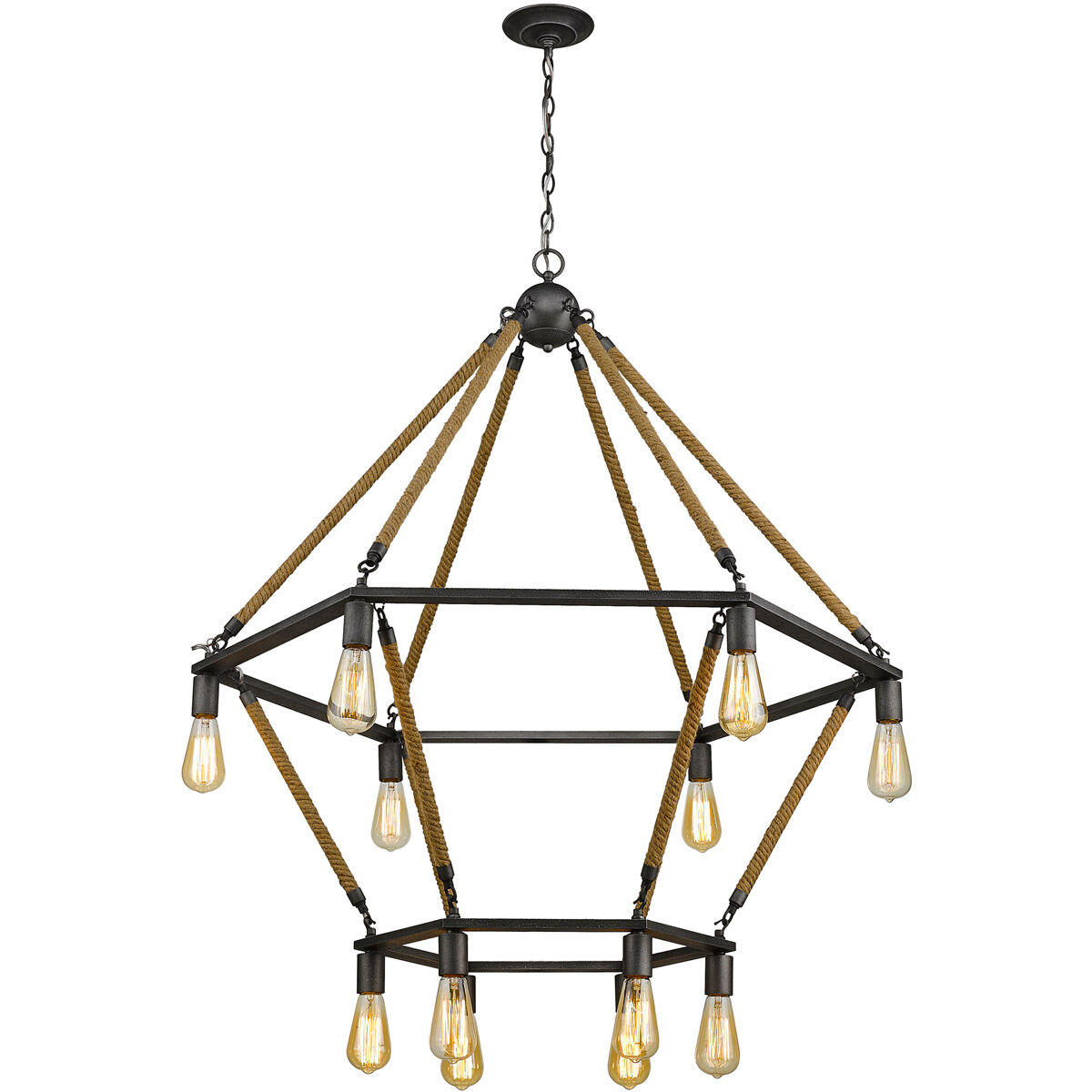 Holden 12 Light 41 inch Antique Gray Chandelier Ceiling Light