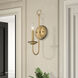 Estate 1 Light 5 inch Antique Gold Leaf Wall Sconce Wall Light, Single