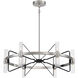 Mass Transit LED 30 inch Brushed Nickel W/ Sand Coal Chandelier Ceiling Light