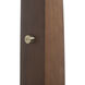 Taper 92 inch 14 watt Walnut and Weathered Brass Arc Floor Lamp Portable Light