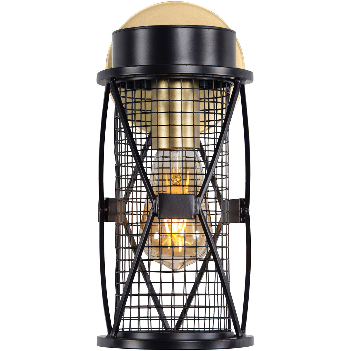 Harlequin 1 Light 5.13 inch Warm Bronze and Gold Wall Sconce Wall Light