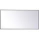 Monet 36 X 18 inch Grey Wall Mirror in Gray