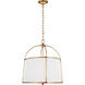 C&M by Chapman & Myers Stonington 2 Light 21 inch Antique Gild Chandelier Ceiling Light