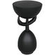 Africa 25 X 14 inch Matte Black Side Table