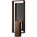 Shadow Box 2 Light 21.2 inch Coastal Bronze Outdoor Sconce, Large