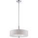 Cordova 3 Light 18 inch Chrome Pendant Ceiling Light