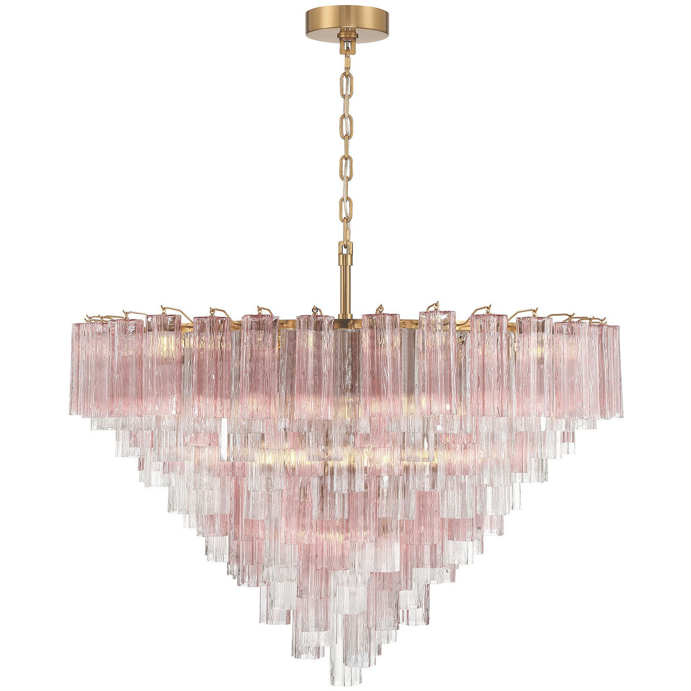 Addis 28 Light 49 inch Aged Brass Chandelier Ceiling Light