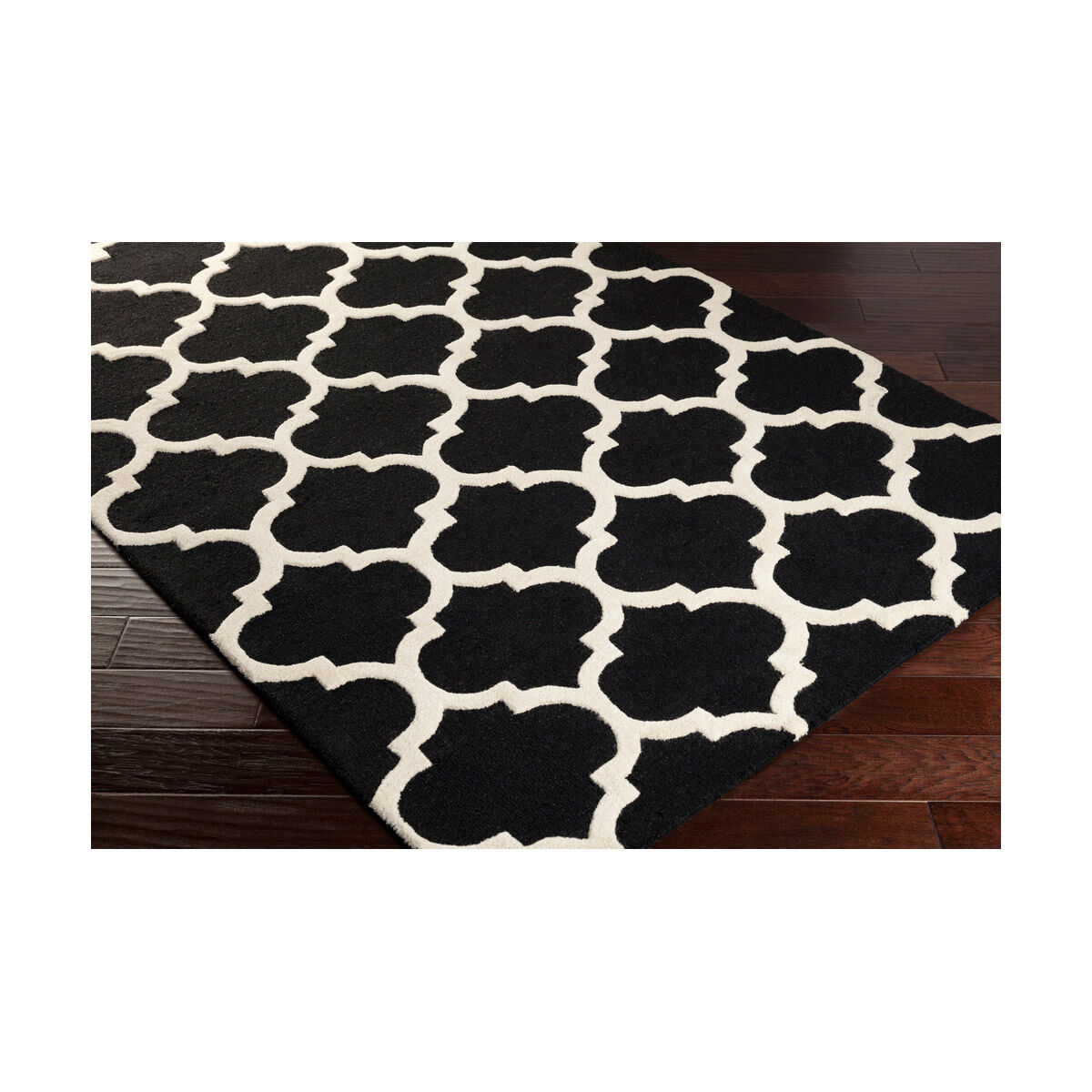 Pollack 36 X 24 inch Black Indoor Area Rug, Rectangle
