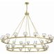Aragon 30 Light 60 inch Soft Brass Chandelier Ceiling Light