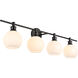 Syracuse 4 Light 38 inch Black Wall sconce Wall Light