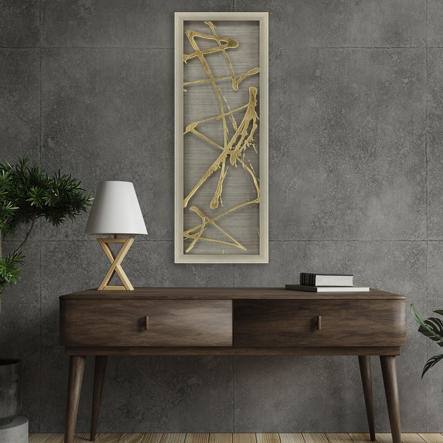 Metallic Dream Metallic and Neutral Framed Art, The Studio