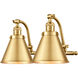 Franklin Restoration Appalachian LED 18 inch Satin Gold Bath Vanity Light Wall Light, Franklin Restoration