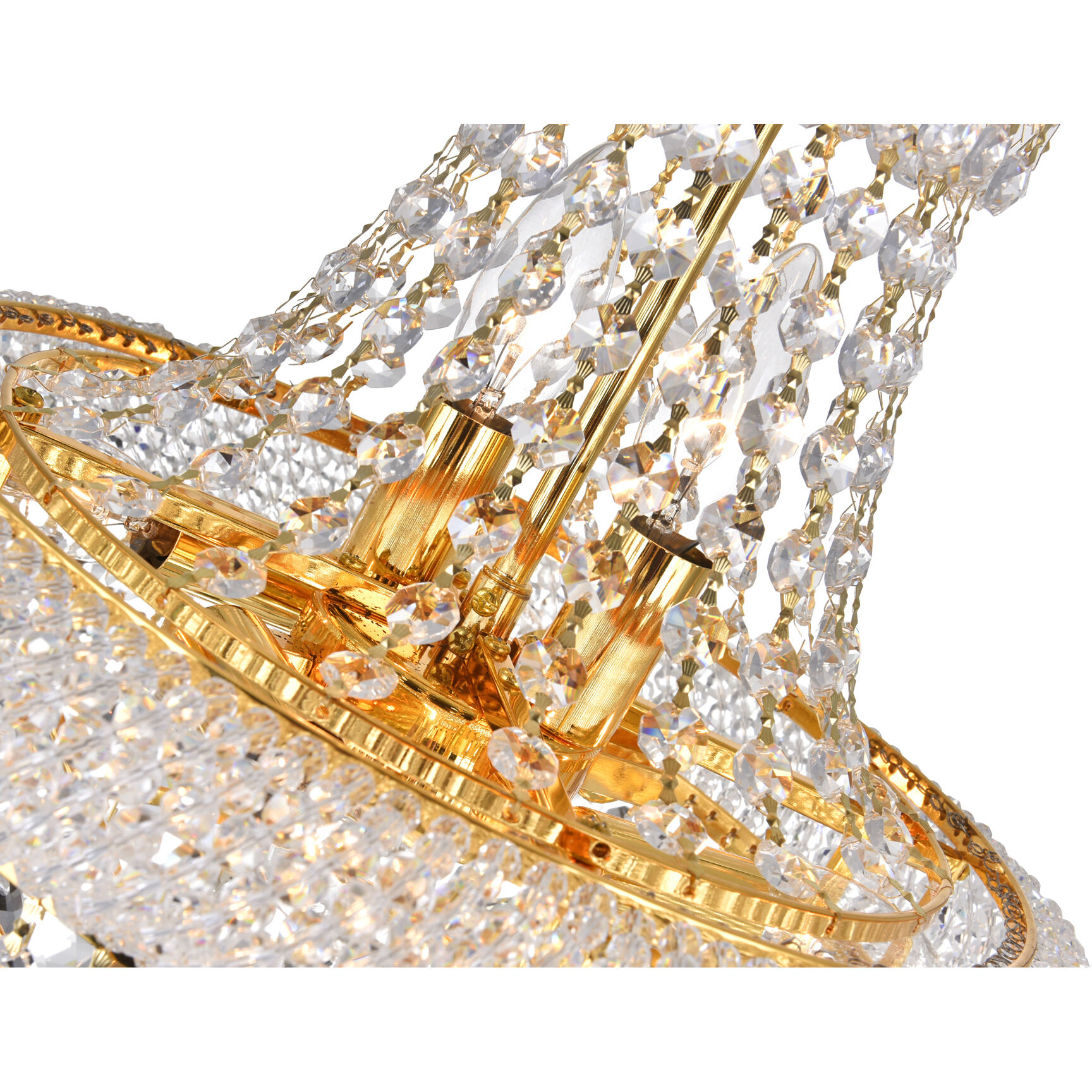 Empire 6 Light 14 inch Gold Chandelier Ceiling Light