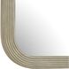 Emari 46 X 30 inch Light Warm Gray with Antique White Glaze Mirror