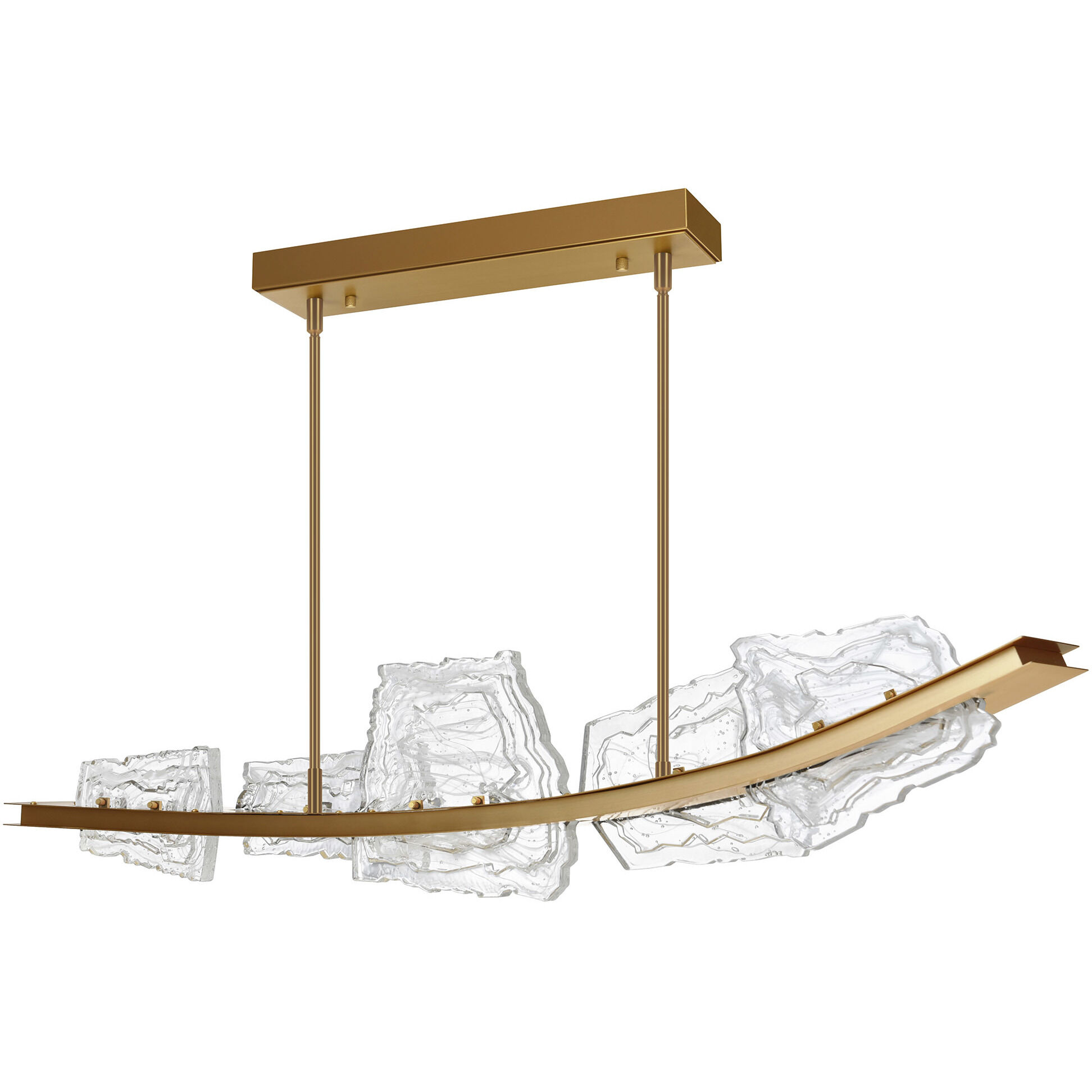 Arcus LED 50 inch Brass Chandelier Ceiling Light