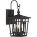 Fieldstone 3 Light 17.75 inch Sand Coal Outdoor Wall Sconce