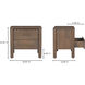Wiley 23.5 X 22.5 inch Brown Nightstand