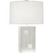Blox 28.25 inch 150.00 watt White Wood Table Lamp Portable Light
