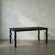 Tetris 72 X 32 inch Matte Black Dining Table