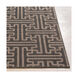 Alfresco 106 X 71 inch Black/Camel Indoor Area Rug, Polypropylene