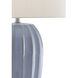 Bluestar 33 inch 150 watt Light Blue and Clear Table Lamp Portable Light