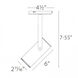 Silo LED 2.73 inch White Flush Mount Ceiling Light in 3000K