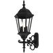 Hamilton 3 Light 25 inch Textured Black Outdoor  Wall Lantern