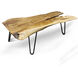 Badang 28 X 24 inch Natural and Black Coffee Table