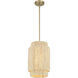 Caviana 1 Light 10 inch Signature Brass Pendant Ceiling Light