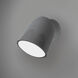 Ambiance Collection 1 Light 7.75 inch Gloss Gray Outdoor Wall Sconce