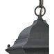Spring Lake 1 Light 8 inch Matte Textured Black Outdoor Pendant