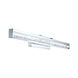 Cardito 2 LED 39.37 inch Chrome Vanity Light Wall Light, Clear Glass, Clear Crystal Stones
