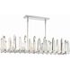 Watson 6 Light 42 inch Polished Nickel Linear Chandelier Ceiling Light