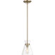 Amarella 1 Light 7 inch Modern Gold Mini Pendant Ceiling Light