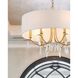 Rollins 6 Light 24 inch Antique Gold Chandelier Ceiling Light