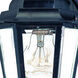 Camelot 1 Light 14.5 inch Matte Black Exterior Wall Mount in Clear