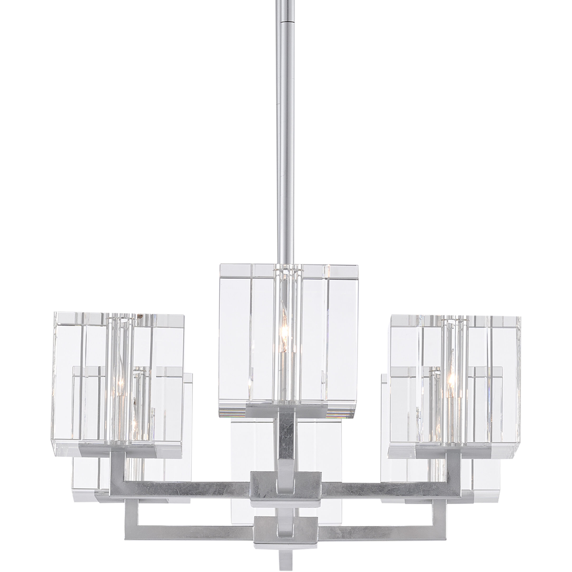 Valerio 6 Light 48 inch Silver Leaf Chandelier Ceiling Light