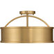 Wynn 4 Light 16 inch Legacy Brass Semi-Flush Mount Ceiling Light