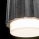 Caviar LED 7 inch Basalt Stone and Black Flush Mount Ceiling Light