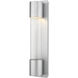 Striate Outdoor Wall Light in Silver