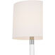 AERIN Riga 53 inch 4.6 watt Crystal and Polished Nickel Cordless Floor Lamp Portable Light