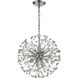 Starburst 9 Light 18 inch Polished Chrome Chandelier Ceiling Light