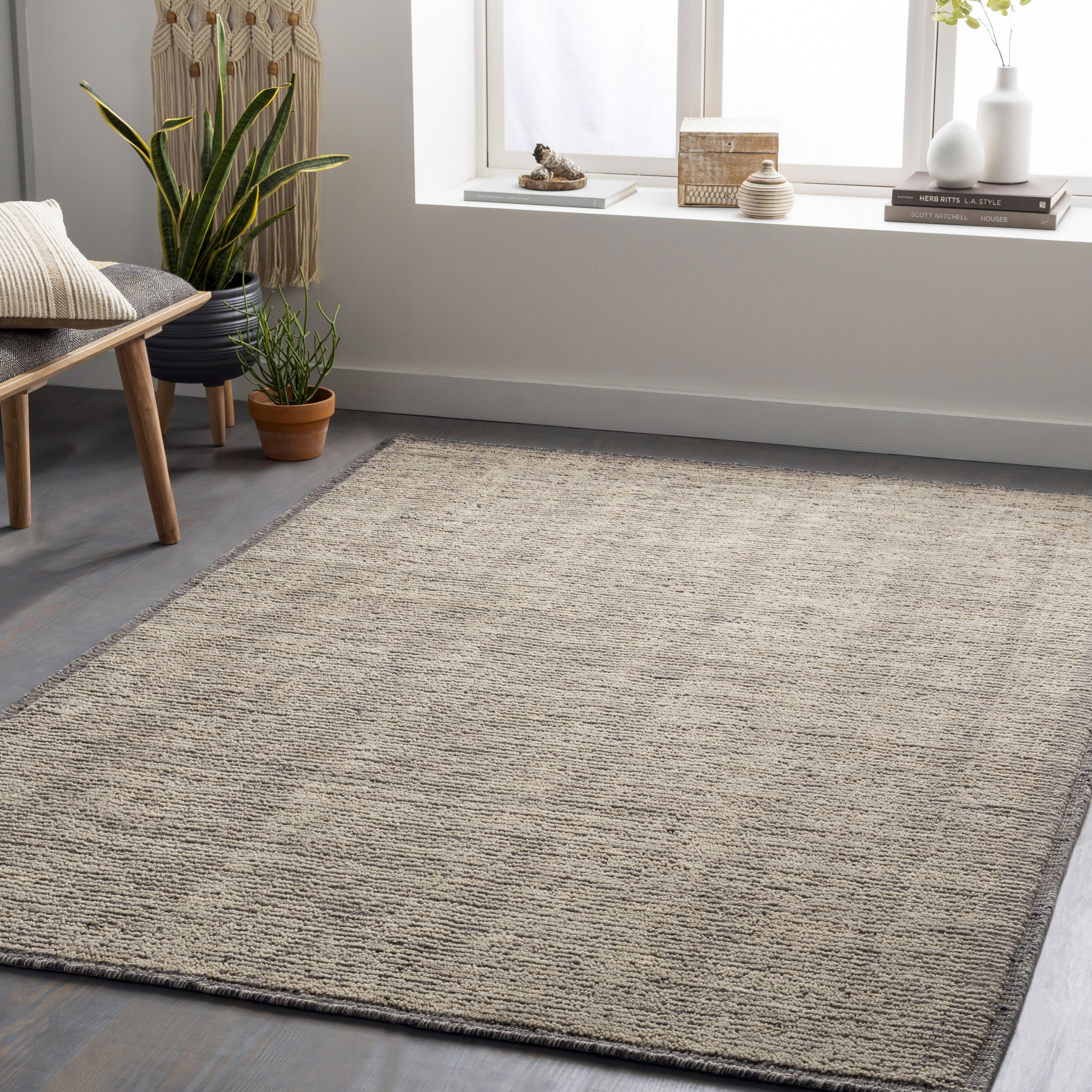 Viera 36 X 24 inch Charcoal Rug in 2 x 3, Rectangle