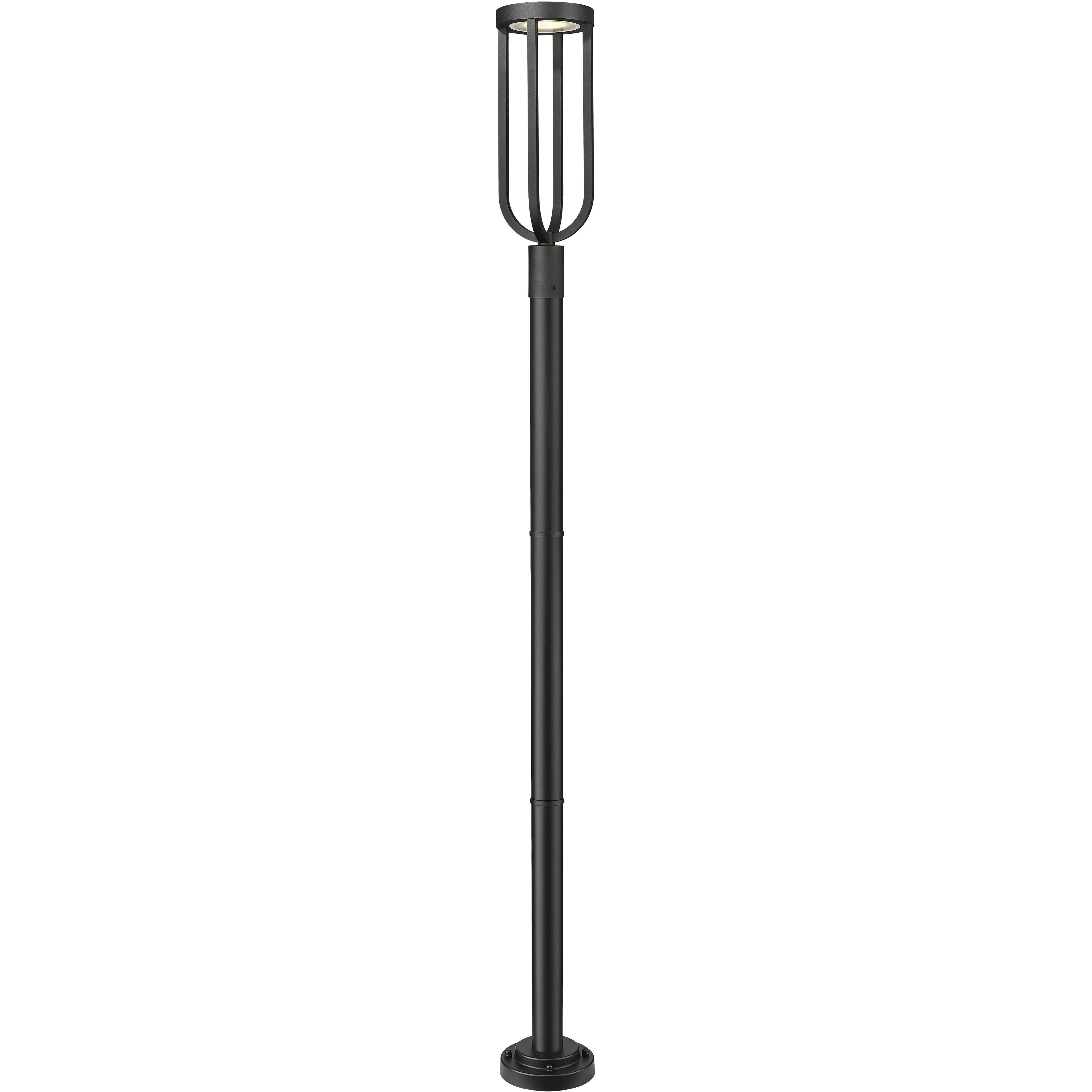 Leland LED 97.25 inch Sand Black Outdoor Post Mounted Fixture