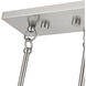Manorwood 3 Light 30 inch Brushed Nickel Linear Chandelier Ceiling Light