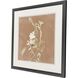 Wildflowers I, II & III White and Brown and Green and Rust Framed Art