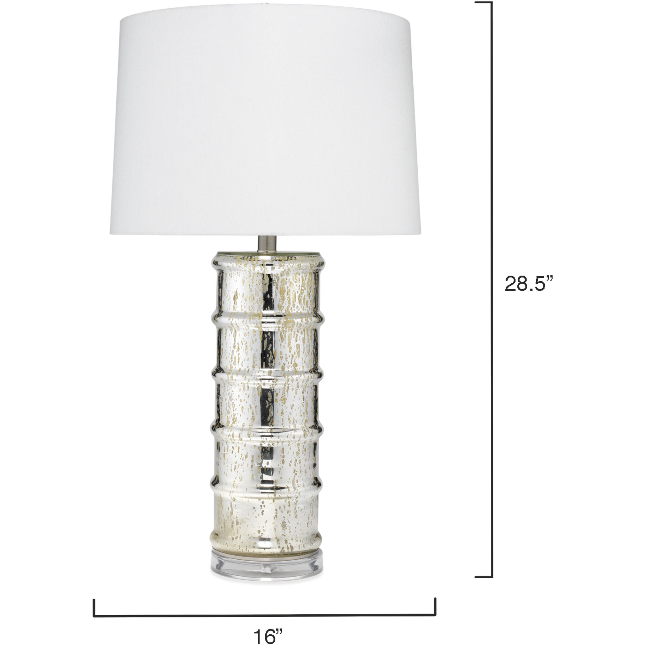 Irene 28 inch 150 watt Silver Table Lamp Portable Light
