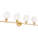 Gene 4 Light 38 inch Brass Wall sconce Wall Light