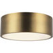 Alora Mood Brisbane 2 Light 12 inch Aged Gold Flush Mount Ceiling Light